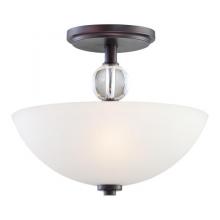 Minka-Lavery 1612-298 - Three Light Bronze Bowl Semi-Flush Mount
