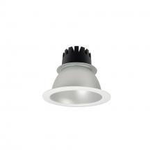 Nora NC3-41L240FHZMPW - 4" Sapphire III Round Open Reflector, 1500lm, 4000K, Flood Optic, Haze Reflector/Matte Powder