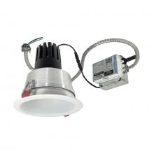 Nora NCR3-61L627FC01MPW - 6" Sapphire III Retrofit, Matte Powder White Reflector/Matte Powder White Flange, 120V; 0-10V