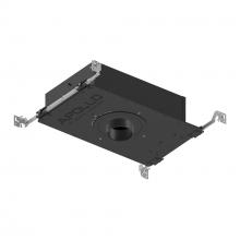Nora NHAPIC-3R20L13040DP - 3" Apollo Round IC Air-Tight New Construction Housing w/ 1.625" to 2" Ceiling Collar,