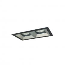 Nora NMIOT-12-B-FF-30X-10-HZ - Iolite MLS 2-Head Trim Kit, Black Flange, 3000K, 1000lm, Haze Fixed Downlt. Trims