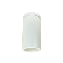 Nora NYLS3-6S1L430NP01WWW - 6" Sapphire III Surface Mount White Cylinder, Matte Powder White Reflector/Matte Powder White
