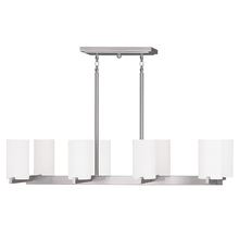 Livex Lighting 1328-91 - 8 Light Brushed Nickel Chandelier