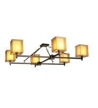 Meyda Green 125067 - 60"Sq Horizon Bay 6 LT Semi-Flushmount