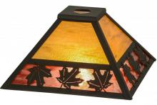 Meyda Green 155314 - 13"Sq Maple Leaf Shade