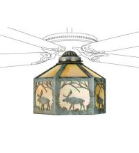Meyda Green 22243 - 13"W Lone Moose Fan Light Shade