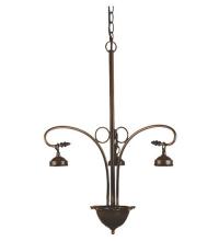 Meyda Green 25888 - 24"W Mahogany Bronze 3 LT Chandelier Hardware