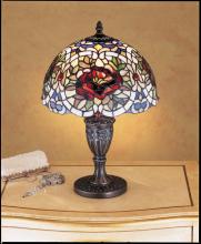 Meyda Green 26675 - 18" High Renaissance Rose Accent Lamp