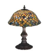 Meyda Green 27170 - 15"H Tiffany Fishscale Accent Lamp