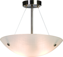 Artcraft AC6114 - Flushmount AC6114 3-Light Semi-Flush Bowl Pendant