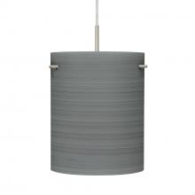 Besa Lighting 1JC-4006TN-SN - Besa Tamburo 8 Pendant, Titan, Black Finish, 1x100W MAX E26 Base