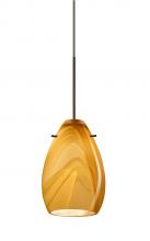 Besa Lighting RXP-1713HN-BR - Besa Pendant Pera 6 Bronze Honey 1x50W Halogen