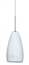 Besa Lighting 1BC-150919-SN - Besa Chrissy Pendant Satin Nickel Carrera 1x50W Candelabra