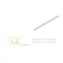 WAC US LED-T-RCH5-WT - InvisiLED? 8ft Recessed Mounted Trim Channel