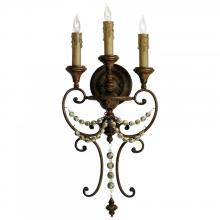 Cyan Designs 03009 - Meriel Wall Bracket 3-Light Antiqued Sienna
