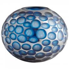 Cyan Designs 08652 - Round Toreen Vase Blue - Large