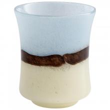 Cyan Designs 08811 - Carmel By The Sea Vase Brown And Ivory - Small