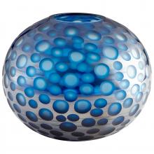 Cyan Designs 09645 - Round Toreen Vase Blue - Medium