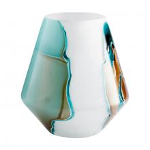 Cyan Designs 10323 - Wide Ferdinand Vase Green And White