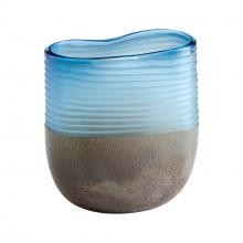 Cyan Designs 10343 - Europa Vase Blue And Iron Glaze - Small