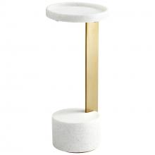 Cyan Designs 10497 - Kodiak Side Table Gold & White