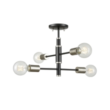 DVI DVP41112PL+GR - LAKE LOFT 4 LT SEMI FLUSH