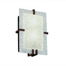 Justice Design Group 3FRM-5551-TILE-MBLK - Clips Rectangle Wall Sconce (ADA)