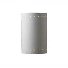 Justice Design Group CER-1290-BIS-LED1-1000 - Large Cylinder w/ Perfs - Closed Top - LED