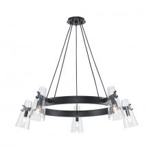 Trans Globe 11675 BK - 5LT CHAND-CLR CONE GLASS SHAPE