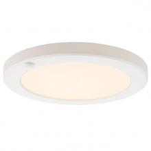 Westinghouse 6133200 - 9 in. 18W LED Flush with Motion Sensor and Color Temperature Selection White Finish White Acrylic