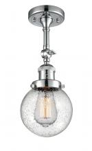 Innovations Lighting 201F-PC-G204-6 - Beacon - 1 Light - 6 inch - Polished Chrome - Adjustable Semi-Flush Mount