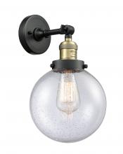 Innovations Lighting 203-BAB-G204-8 - Beacon - 1 Light - 8 inch - Black Antique Brass - Adjustable Sconce