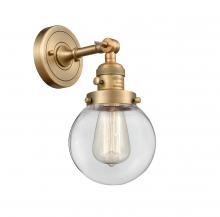 Innovations Lighting 203SW-BB-G202-6 - Beacon - 1 Light - 6 inch - Brushed Brass - Adjustable Sconce