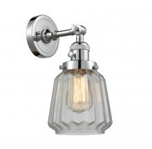 Innovations Lighting 203SW-PC-G142 - Chatham - 1 Light - 7 inch - Polished Chrome - Adjustable Sconce