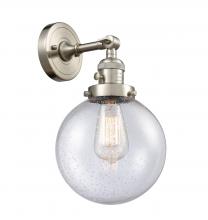 Innovations Lighting 203SW-SN-G204-8 - Beacon - 1 Light - 8 inch - Brushed Satin Nickel - Adjustable Sconce