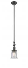 Innovations Lighting 206-OB-G184S - Canton - 1 Light - 5 inch - Oil Rubbed Bronze - Stem Hung - Adjustable Mini Pendant