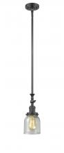 Innovations Lighting 206-OB-G54 - Bell - 1 Light - 5 inch - Oil Rubbed Bronze - Stem Hung - Adjustable Mini Pendant