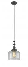 Innovations Lighting 206-OB-G74 - Bell - 1 Light - 8 inch - Oil Rubbed Bronze - Stem Hung - Adjustable Mini Pendant