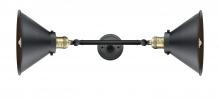 Innovations Lighting 208L-BAB-M10-BK-LED - Briarcliff - 2 Light - 10 inch - Black Antique Brass - Adjustable Bath Vanity Light