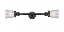 Innovations Lighting 208L-BK-G184S - Canton - 2 Light - 6 inch - Matte Black - Adjustable Bath Vanity Light