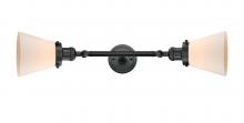 Innovations Lighting 208L-BK-G61 - Cone - 2 Light - 6 inch - Matte Black - Adjustable Bath Vanity Light