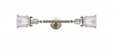 Innovations Lighting 208L-SN-G184S - Canton - 2 Light - 6 inch - Brushed Satin Nickel - Adjustable Bath Vanity Light