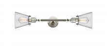 Innovations Lighting 208L-SN-G62 - Cone - 2 Light - 6 inch - Brushed Satin Nickel - Adjustable Bath Vanity Light