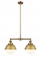 Innovations Lighting 209-BB-HFS-81-BB - Hampden - 2 Light - 18 inch - Brushed Brass - Stem Hung - Adjustable Island Light