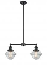 Innovations Lighting 209-OB-G532 - Oxford - 2 Light - 24 inch - Oil Rubbed Bronze - Stem Hung - Adjustable Island Light