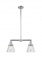 Innovations Lighting 209-PC-G64 - Cone - 2 Light - 21 inch - Polished Chrome - Stem Hung - Adjustable Island Light