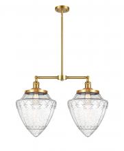 Innovations Lighting 209-SG-G664-12 - Bullet - 2 Light - 24 inch - Satin Gold - Stem Hung - Adjustable Island Light