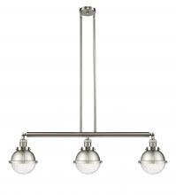 Innovations Lighting 213-SN-HFS-64-SN - Hampden - 3 Light - 40 inch - Brushed Satin Nickel - Stem Hung - Adjustable Island Light