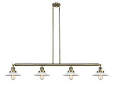 Innovations Lighting 214-AB-G1 - Halophane - 4 Light - 53 inch - Antique Brass - Stem Hung - Adjustable Island Light