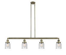 Innovations Lighting 214-AB-G54 - Bell - 4 Light - 50 inch - Antique Brass - Stem Hung - Adjustable Island Light